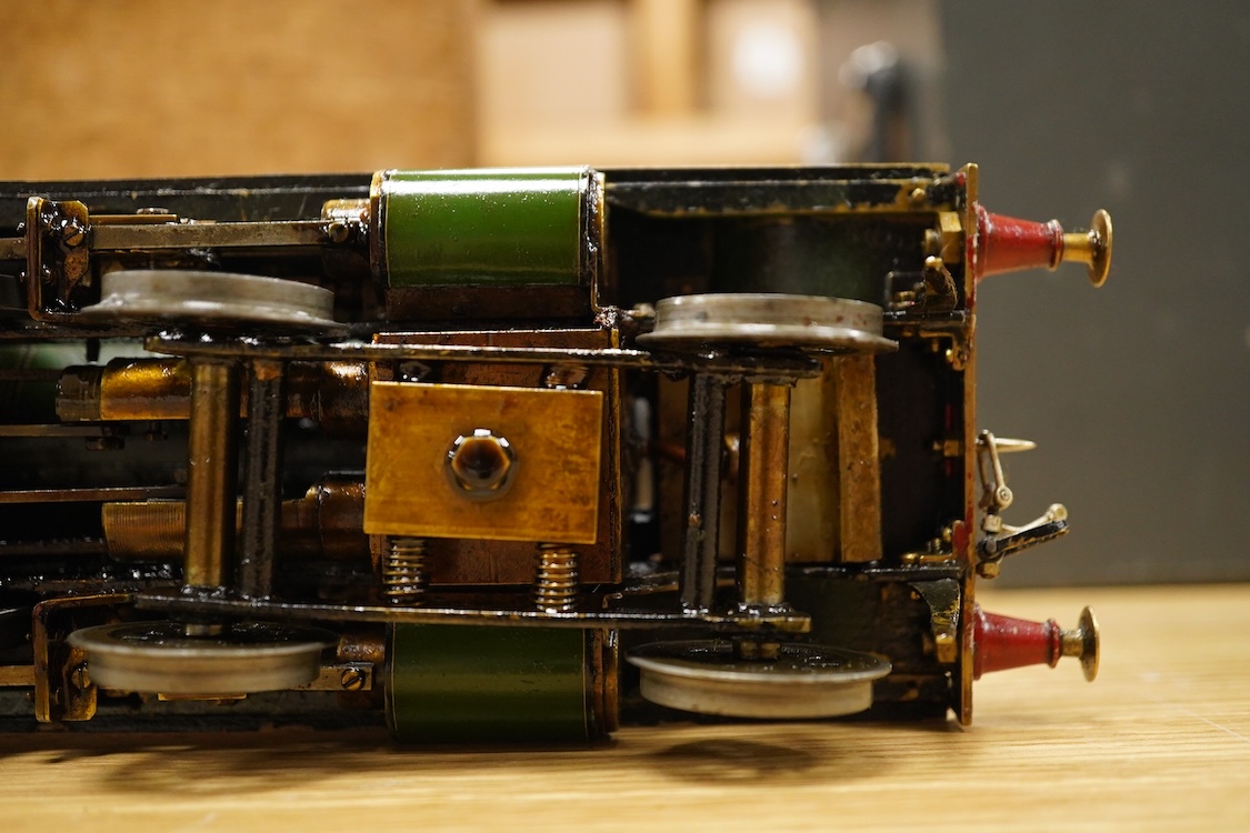 A Gauge One live steam North Eastern Railway 4-4-2 Atlantic tender locomotive, No.731, four cylinder compound, the original locomotive designed by W.M. Smith, Wilson Worsdell’s Chief Draftsman in 1906, with Walschaerts v